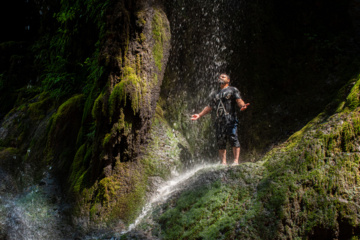 Behesht Baran Waterfall in Iran