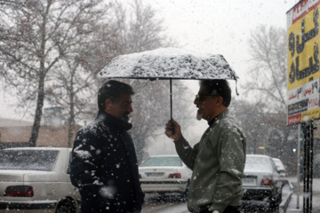 Les images des chutes de neige à Qazvin