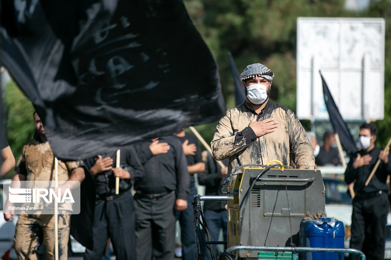 مراسم سوگواری روز تاسوعا در کرمانشاه برگزار شد