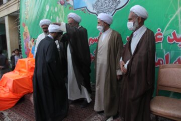 آیین جشن غدیر و عمامه گذاری طلاب در میاندوآب