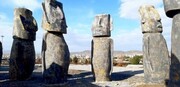 مجسمه‌های باستانی کشور شیلی در «مینی ‌وُرلد» ملایر