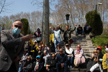 Norouz 2022 : les touristes dans le complexe culturel et historique de Saadabad