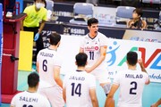 «صابر کاظمی» ستاره مسابقه والیبال ایران و چین