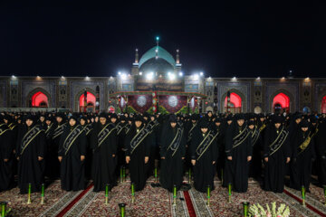 خطبه خوانی شب عاشورا در حرم رضوی