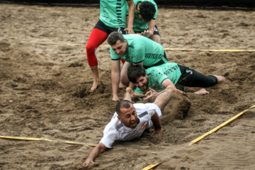 Iran : tournoi de championnat du monde du Kabaddi sur la plage