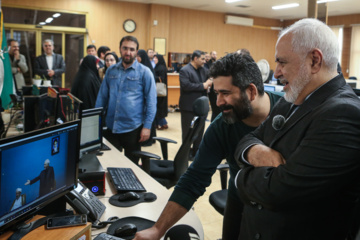 Visite de Mohammad Javad Zarif à l'IRNA