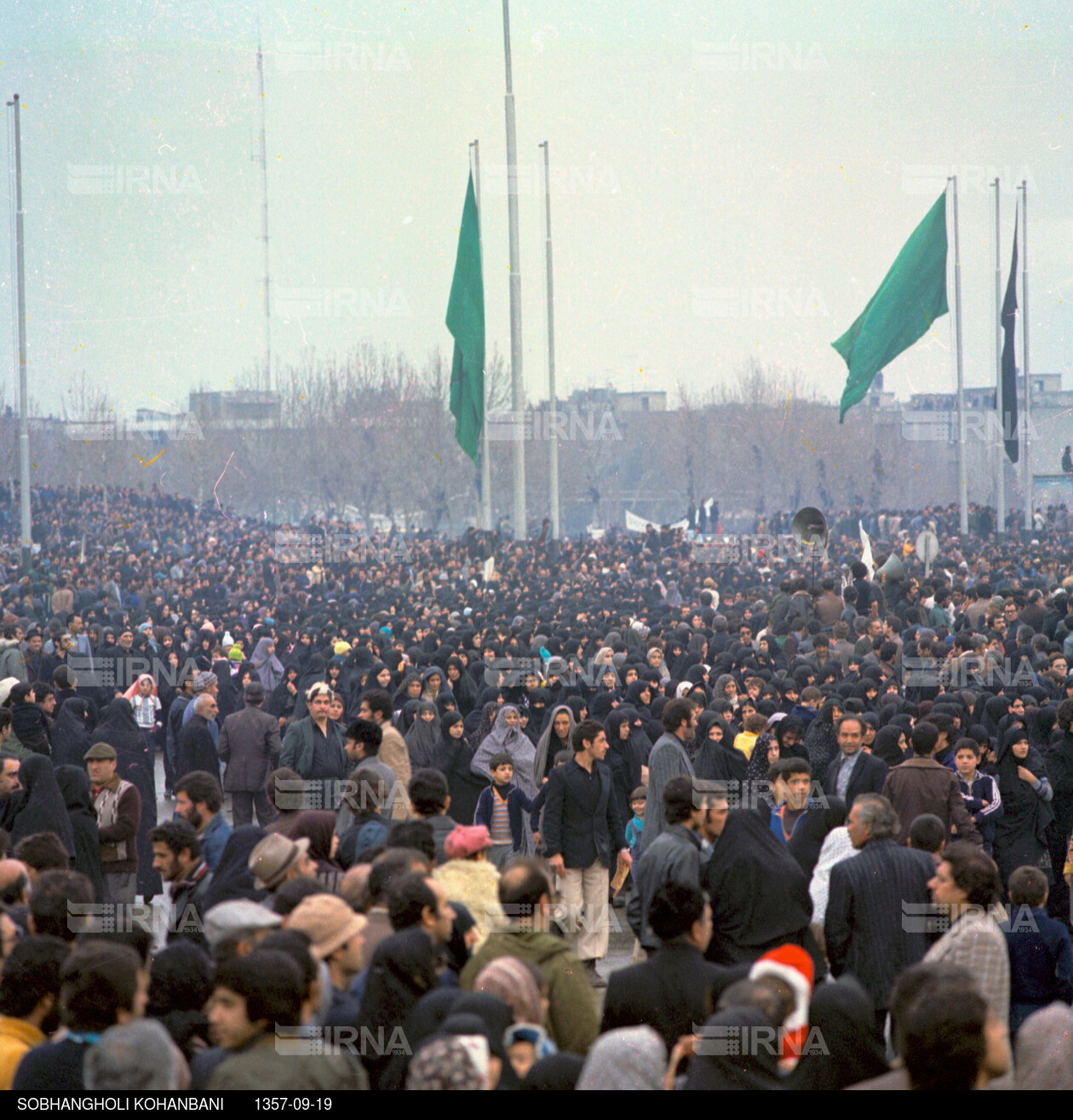 راهپیمایی مردم تهران در روز تاسوعا سال 1357