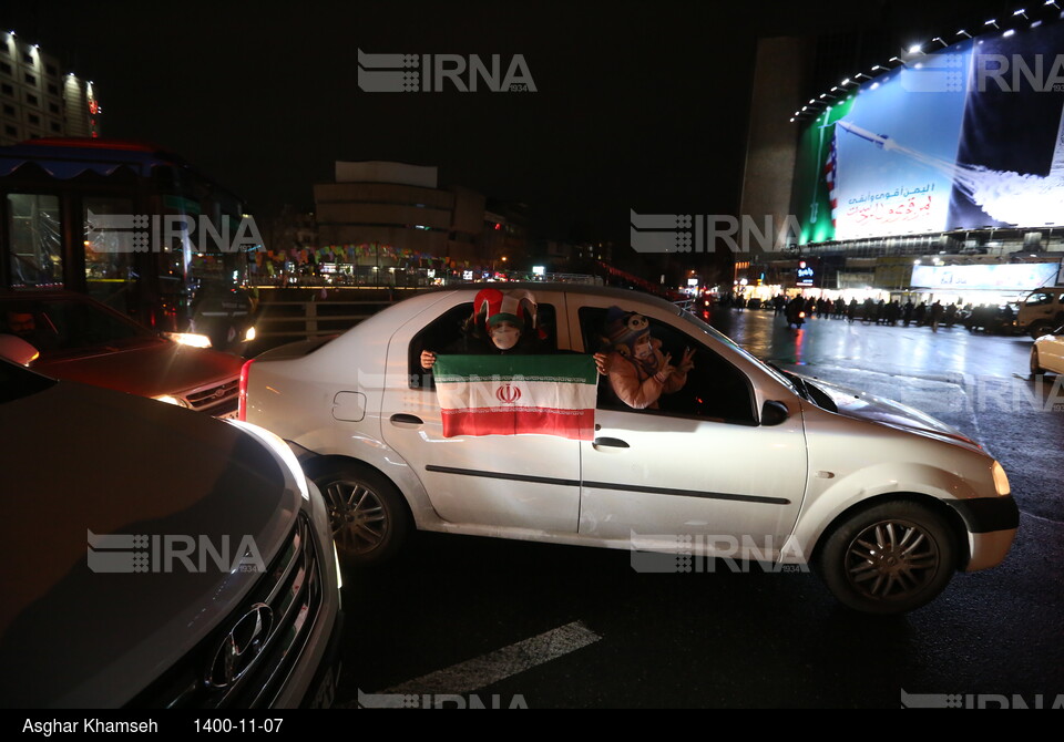 شادی مردم پس از صعود ایران به جام جهانی قطر