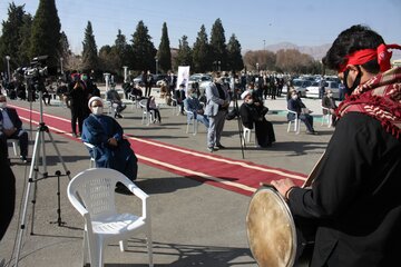 وداع کارکنان استانداری سمنان باشهید گمنام