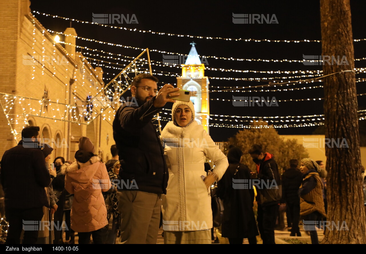 مراسم میلاد حضرت مسیح (ع) در کلیسای وانک و محله جلفای اصفهان