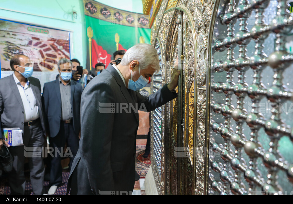 سفر وزیر ورزش و جوانان به استان مرکزی - حضور در آستان مقدس امامزاده سید احمد (ع) هزاوه