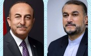 وزیران امورخارجه ایران و ترکیه بر همکاری های بیشتر تاکید کردند