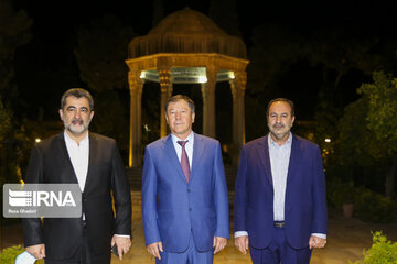 Tajikistan interior minister visit Tomb of Hafez