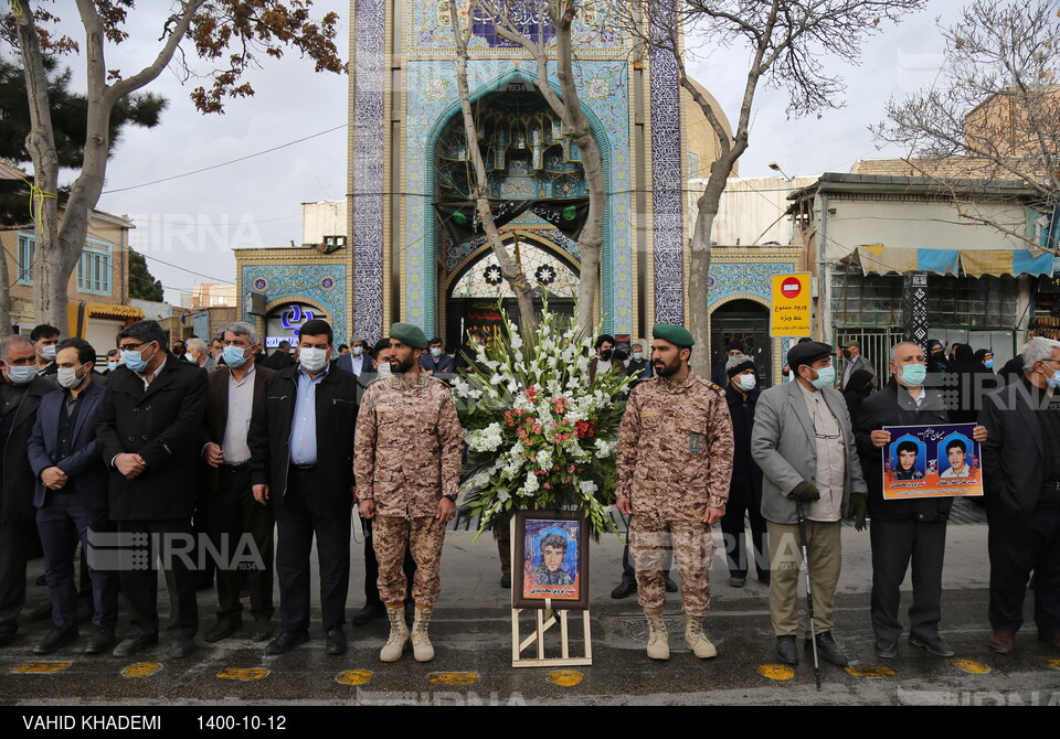 تشییع پیکر شهدا دفاع مقدس در بجنورد‎‎