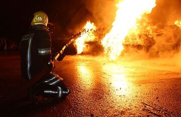 انفجار تریلی در بجستان موجب مرگ دو تن شد