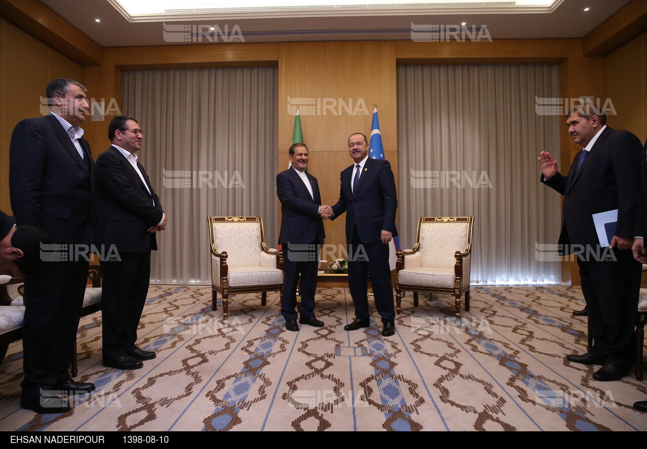 دیدار جهانگیری با نخست وزیر ازبکستان