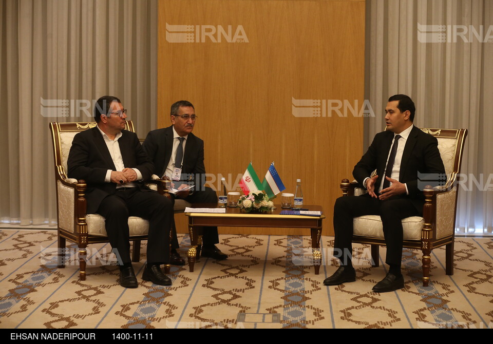 دیدار وزیر صمت ایران با وزیر سرمایه گذاری و تجارت خارجی ازبکستان