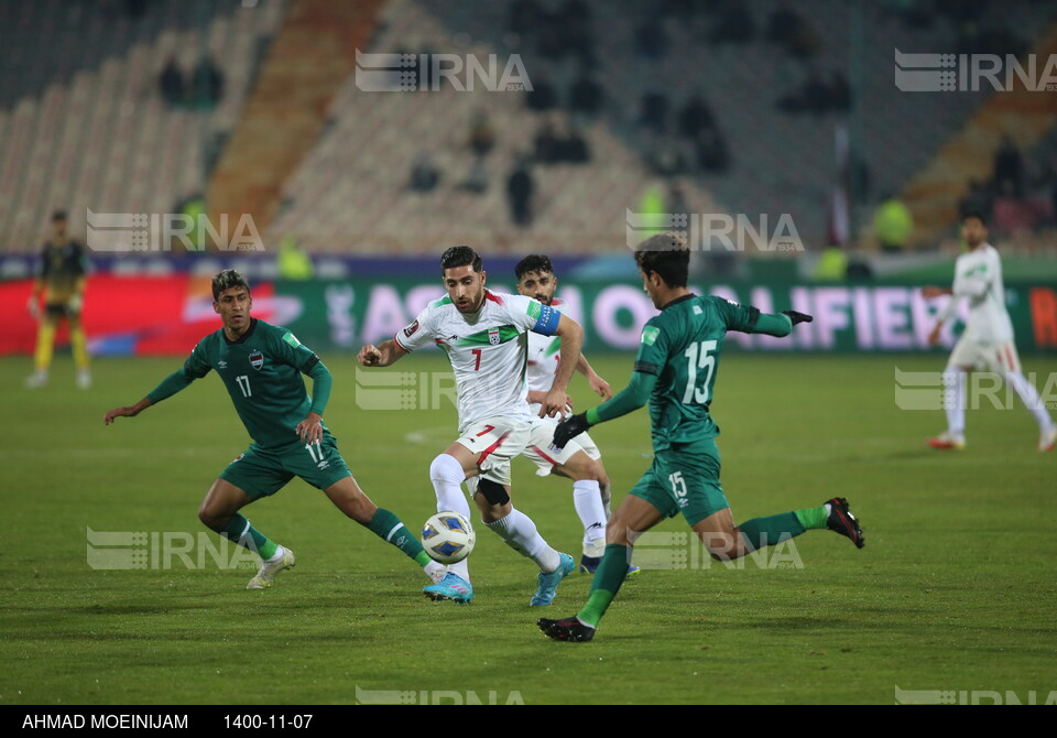 دیدار تیم‌های ملی فوتبال ایران و عراق