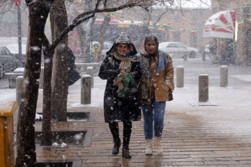 Les images des chutes de neige à Qazvin