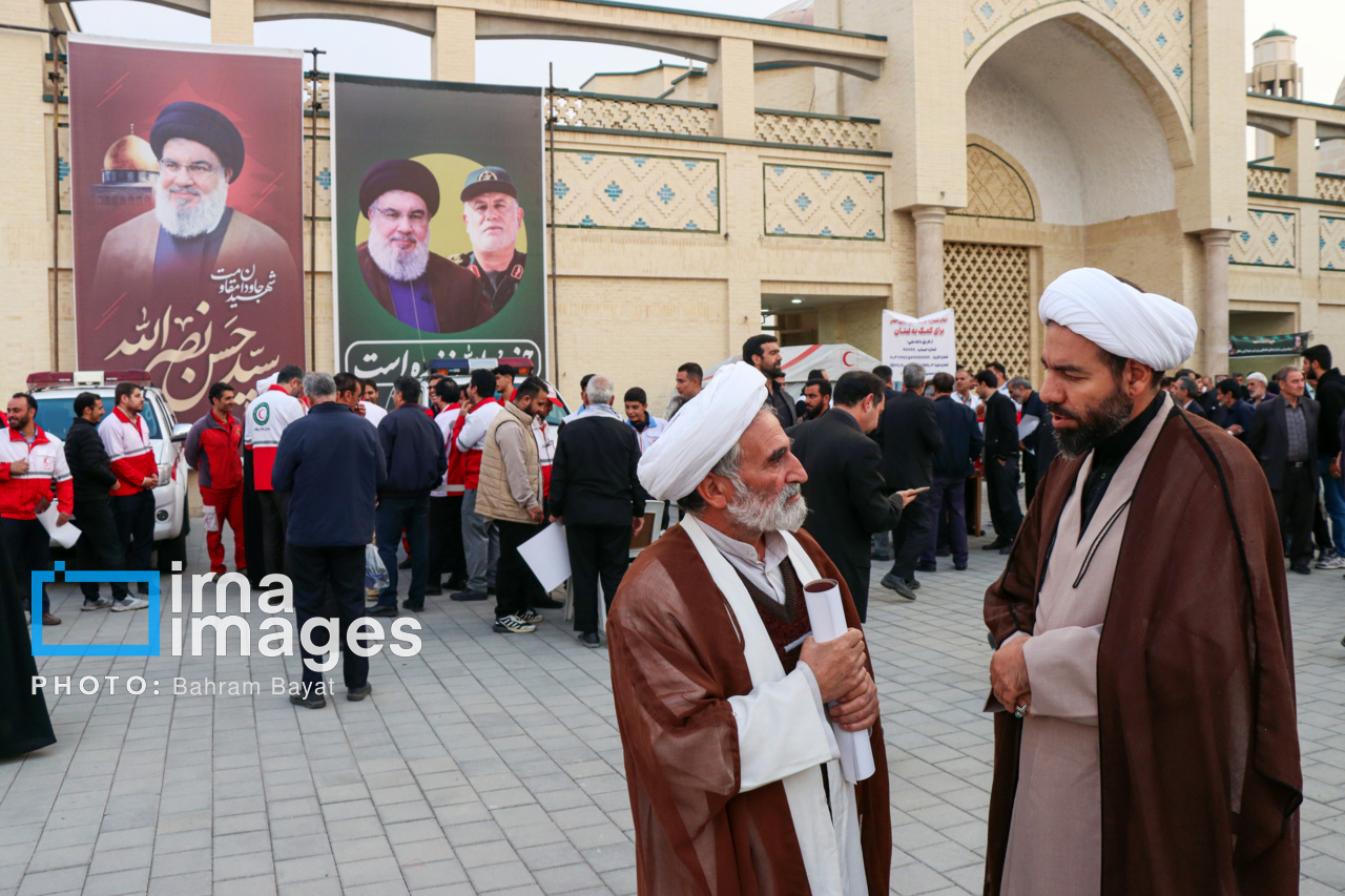 مراسم بزرگداشت شهادت «سید حسن نصرالله» - زنجان