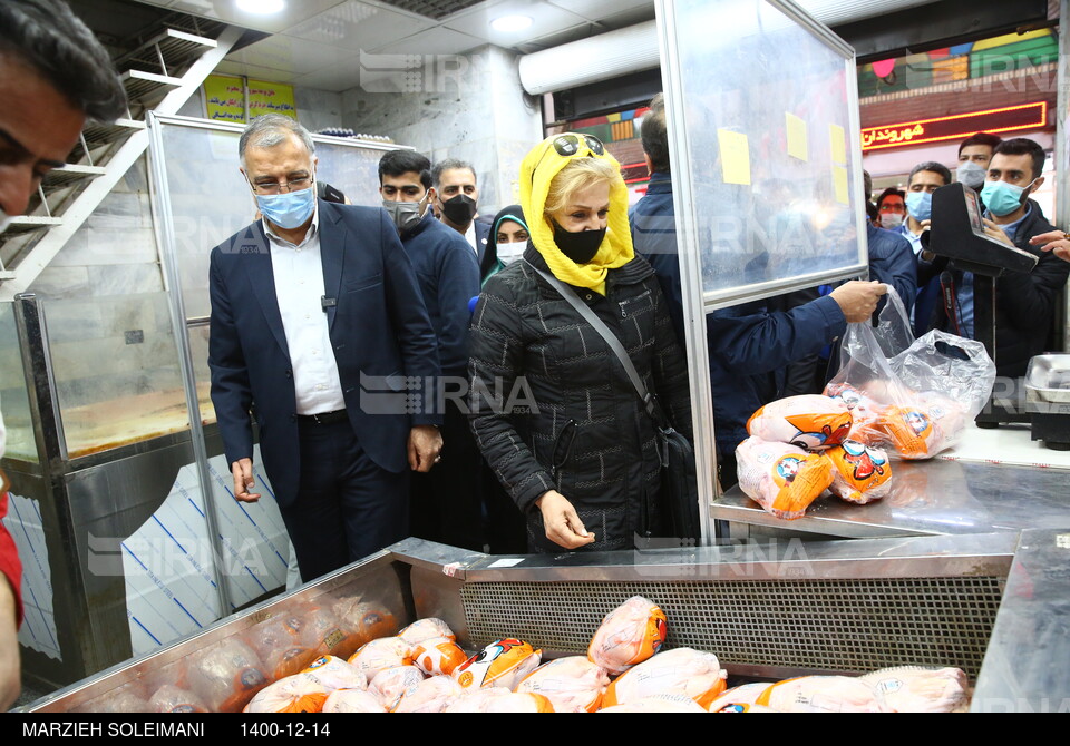 بازدید شهردار تهران از بازار میوه تره بار جلال آل احمد