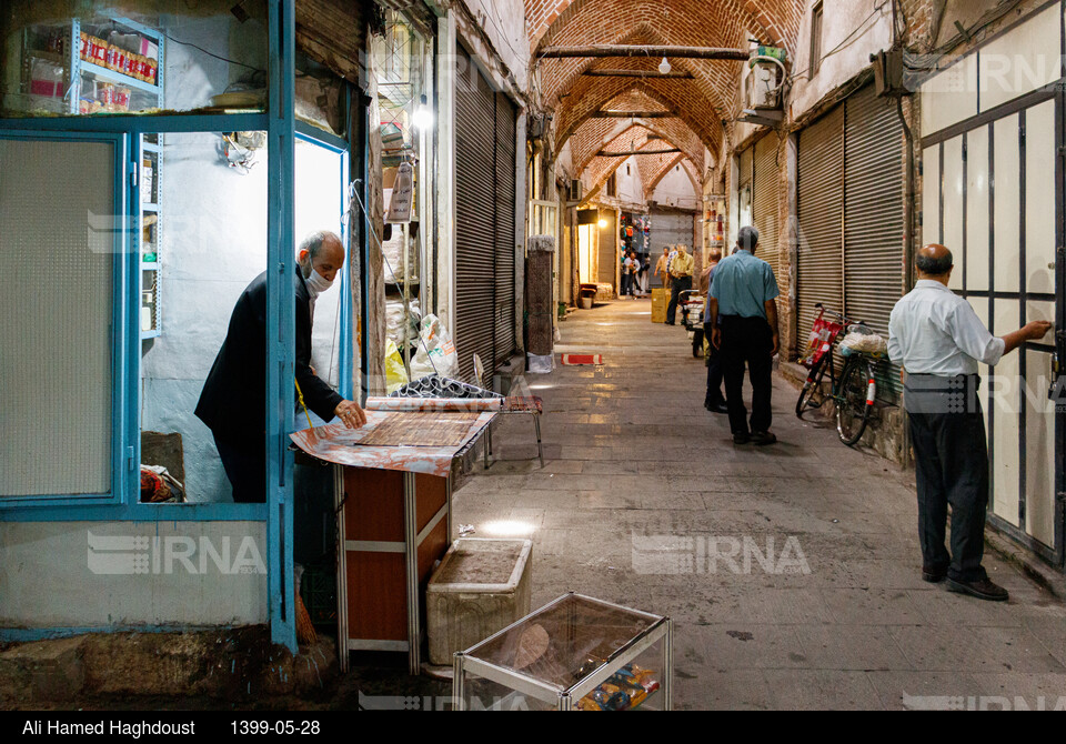 دیدنیهای ایران - بازار تبریز به وقت صبح