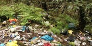 اشباع شدن محل دفن زباله‌های لردگان در جنگل