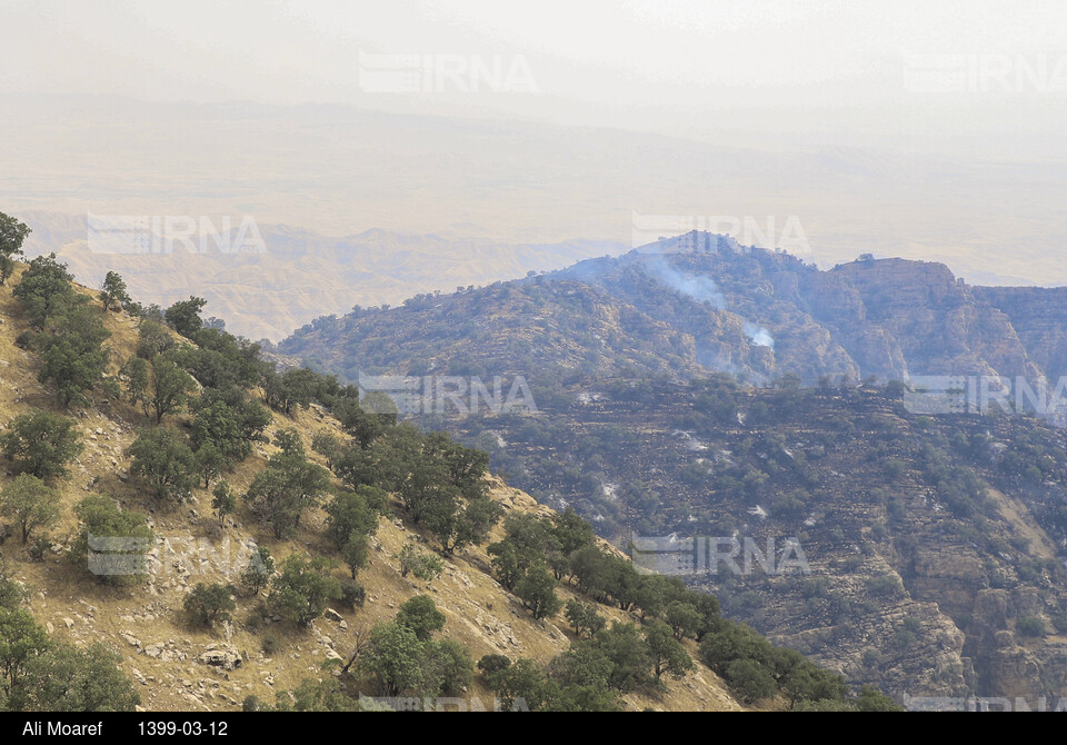 مهار آتش در منطقه حفاظت شده و گردشگری خاییز بهبهان