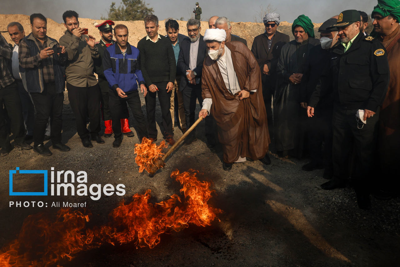 امحای هشت تن مواد مخدر در خوزستان