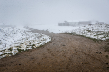 Iran : chutes de neige sur les hauts plateaux du Guilan au nord