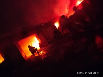 آتش سوزی انباری در روستای نجف آباد بیجار مهار شد